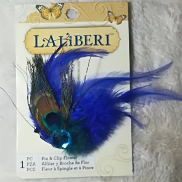 Laliberi Quick Clip Flower - Peacock - Picture 1 of 2